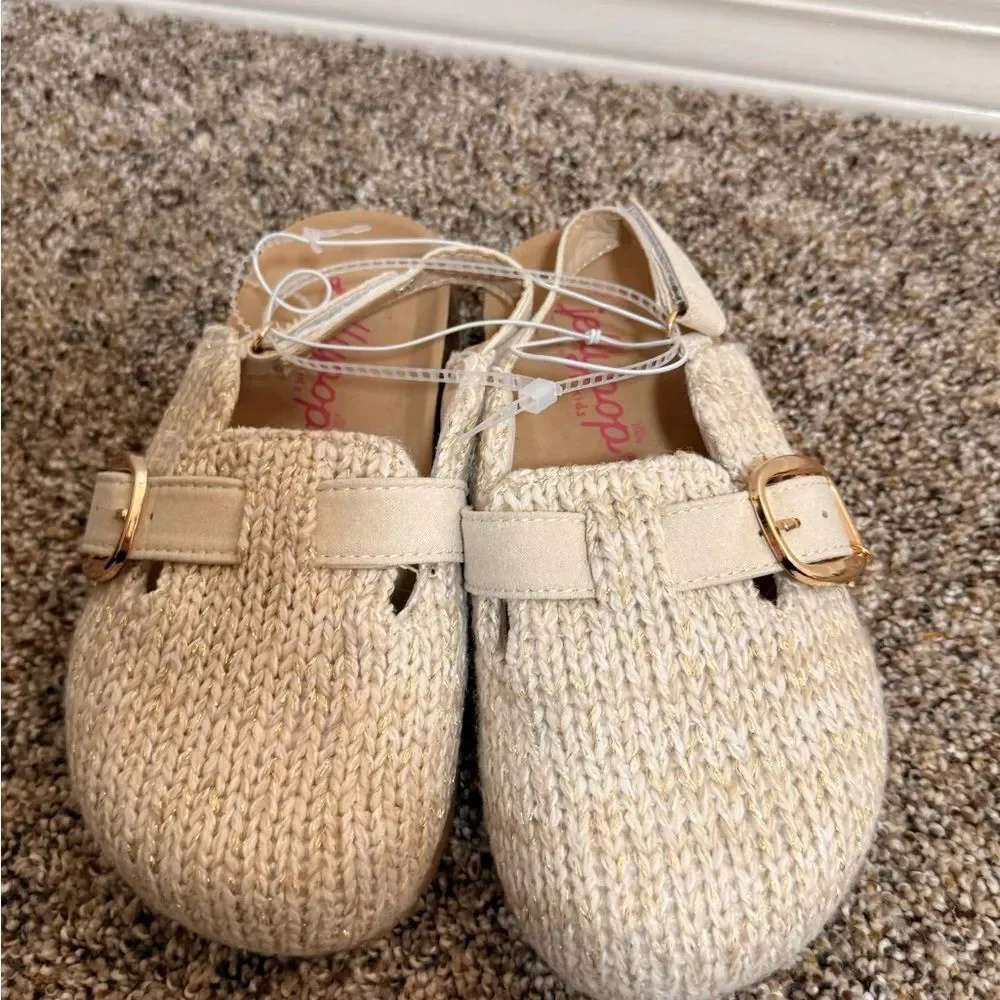 Jellypop Kids 13 Beige Buckle Slip-On Shoes